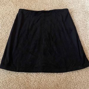 black skirt